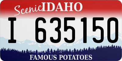 ID license plate I635150