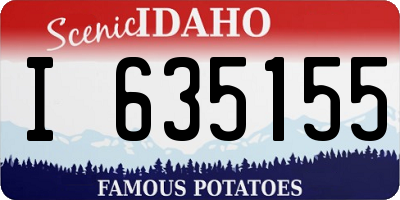 ID license plate I635155