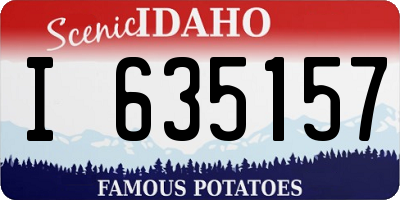 ID license plate I635157