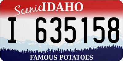 ID license plate I635158