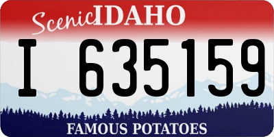 ID license plate I635159
