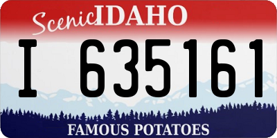 ID license plate I635161