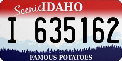 ID license plate I635162