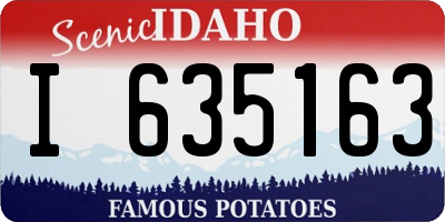 ID license plate I635163