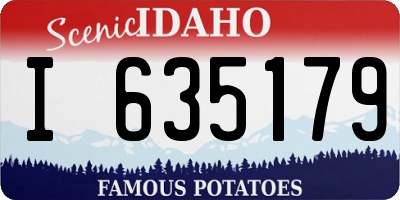 ID license plate I635179