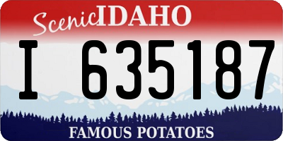 ID license plate I635187