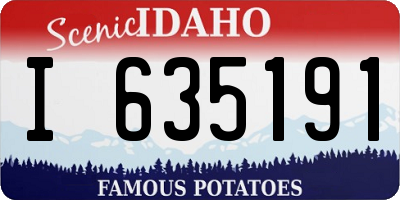ID license plate I635191
