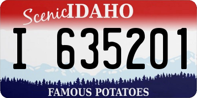 ID license plate I635201