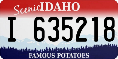 ID license plate I635218