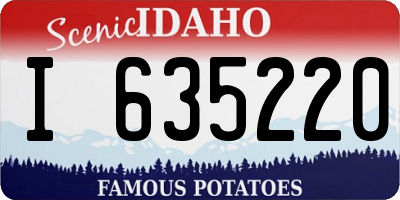 ID license plate I635220