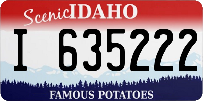 ID license plate I635222