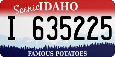 ID license plate I635225