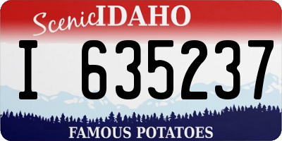 ID license plate I635237