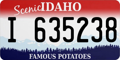 ID license plate I635238