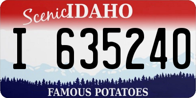 ID license plate I635240