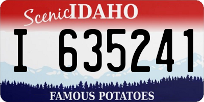 ID license plate I635241