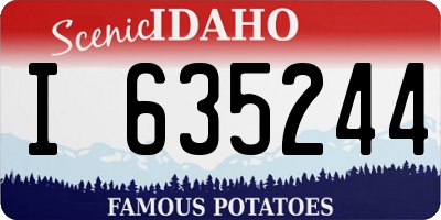 ID license plate I635244