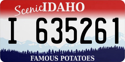 ID license plate I635261