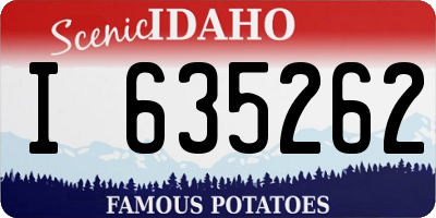 ID license plate I635262