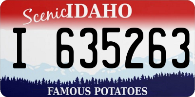 ID license plate I635263