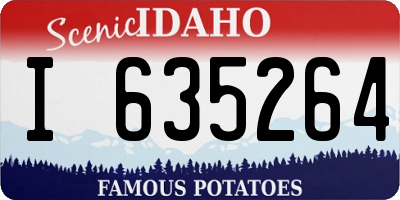 ID license plate I635264