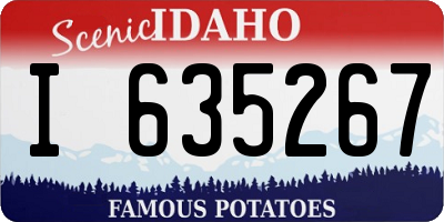 ID license plate I635267