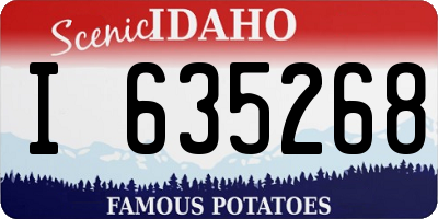 ID license plate I635268