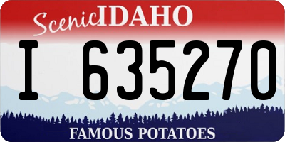 ID license plate I635270