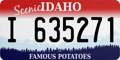 ID license plate I635271