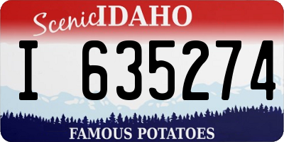 ID license plate I635274