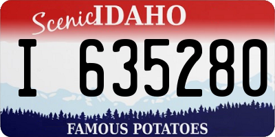 ID license plate I635280
