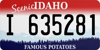ID license plate I635281