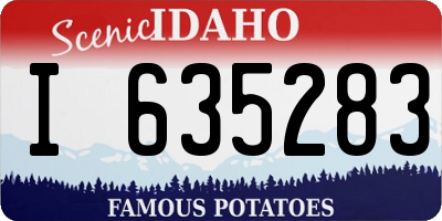 ID license plate I635283