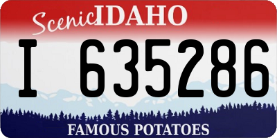 ID license plate I635286