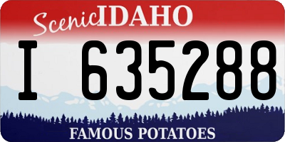 ID license plate I635288