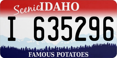 ID license plate I635296