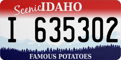 ID license plate I635302