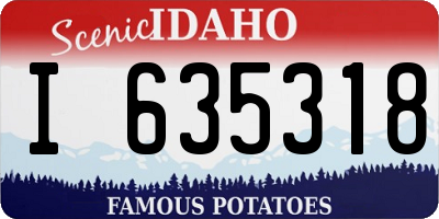ID license plate I635318