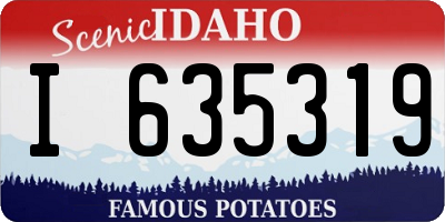 ID license plate I635319