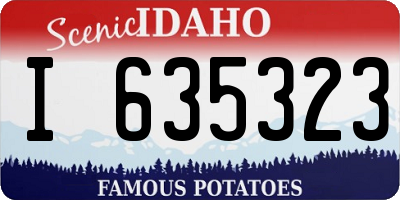 ID license plate I635323