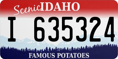 ID license plate I635324