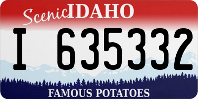 ID license plate I635332