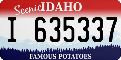 ID license plate I635337