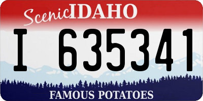 ID license plate I635341