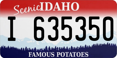 ID license plate I635350