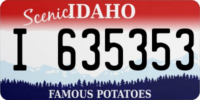 ID license plate I635353