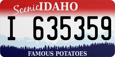 ID license plate I635359