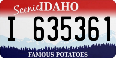 ID license plate I635361
