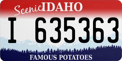 ID license plate I635363