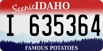 ID license plate I635364